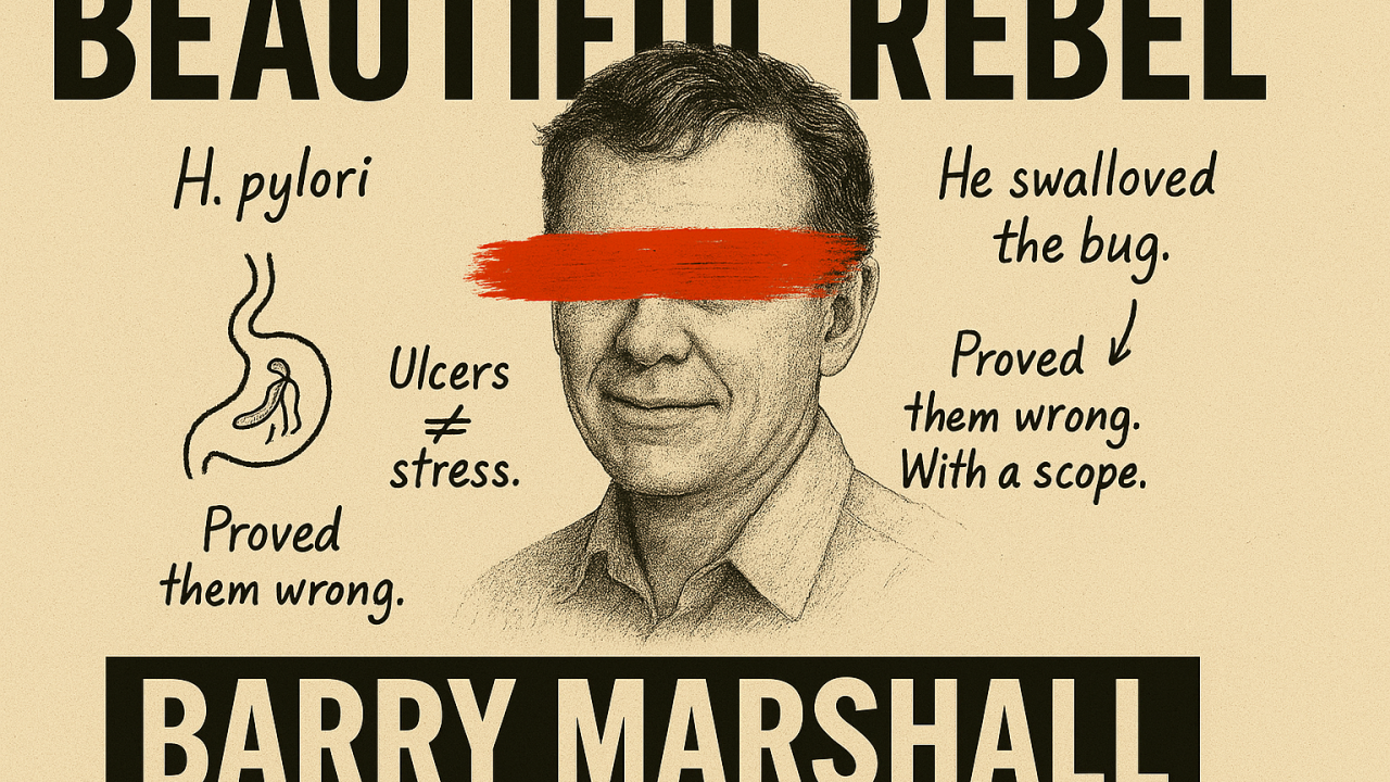 🦠 Barry Marshall — The Man Who Infected Himself With the Truth